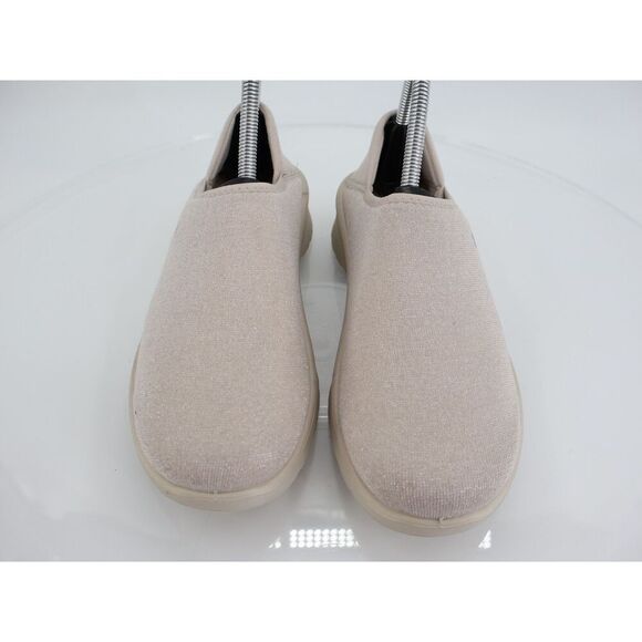 Bzees Getaway Loafer Size 7 M Beige Slip On Wedge Comfy Shoes Fabric Stretchy - Picture 4 of 13